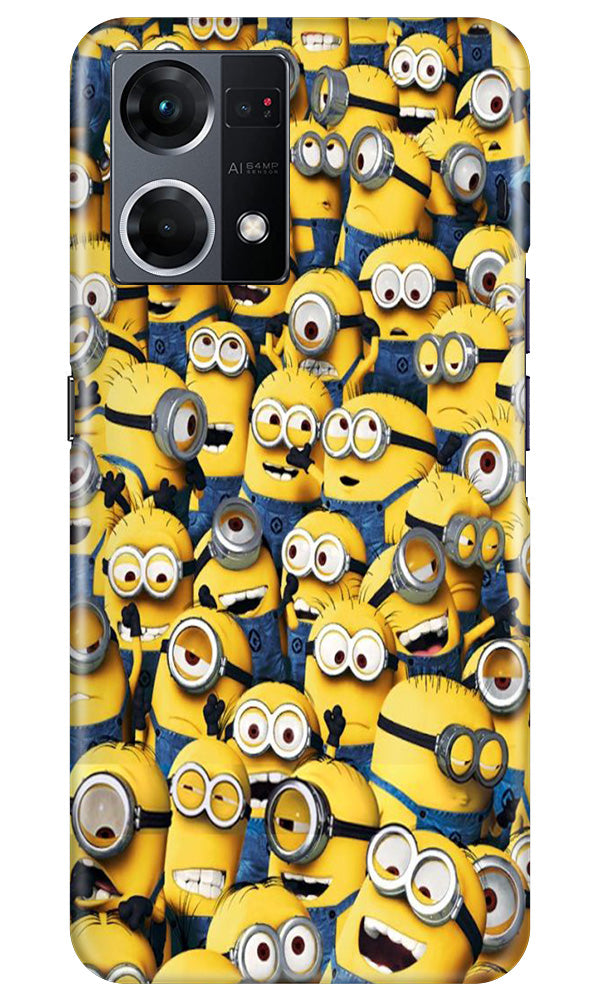 Minions Mobile Back Case for Oppo F12 Pro (Design - 126) Minions Case for Oppo F12 Pro (Design - 126)