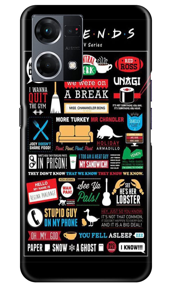 Friends Mobile Back Case for Oppo F12 Pro (Design - 145) Friends Case for Oppo F12 Pro (Design - 145)