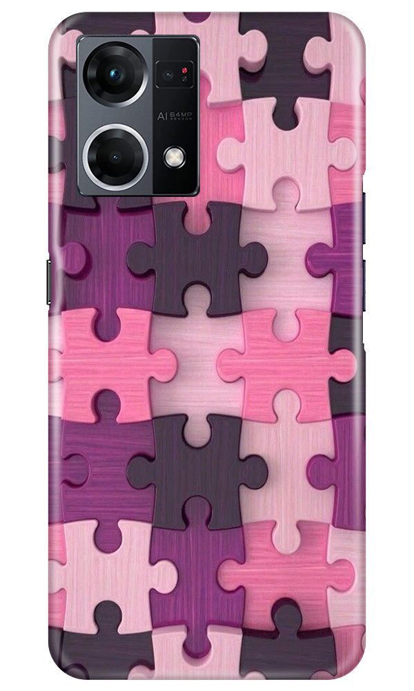 Puzzle Mobile Back Case for Oppo F12 Pro (Design - 168) Puzzle Case for Oppo F12 Pro (Design - 168)