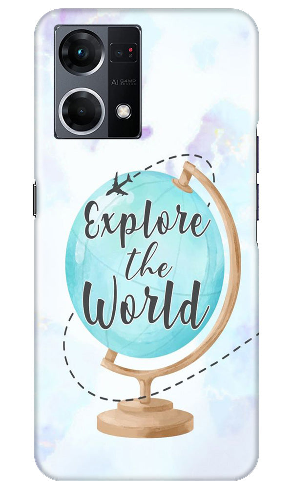 Explore the World Mobile Back Case for Oppo F12 Pro (Design - 176) Explore the World Case for Oppo F12 Pro (Design No. 176)