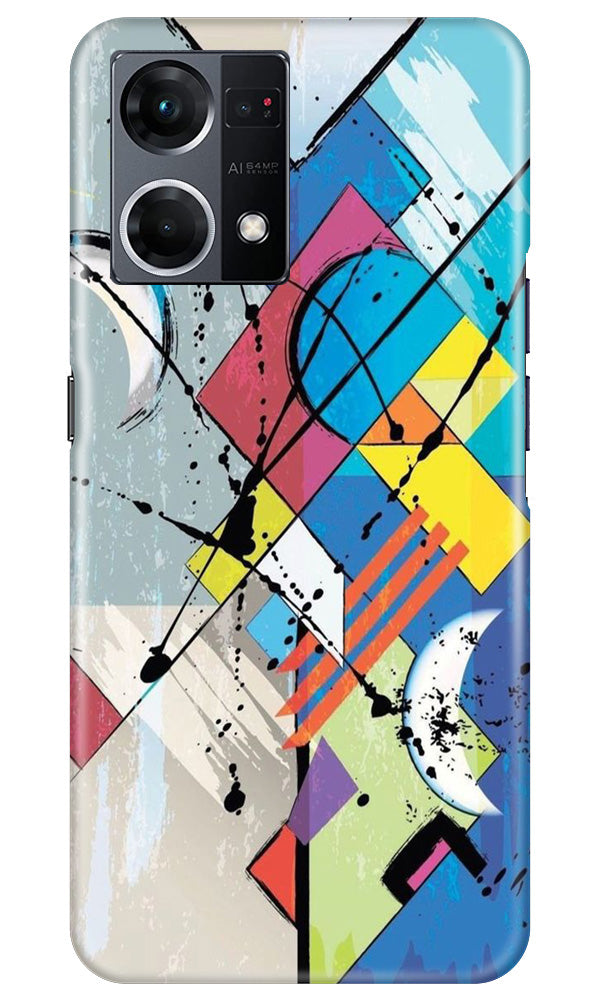 Modern Art Mobile Back Case for Oppo F12 Pro (Design - 203) Modern Art Case for Oppo F12 Pro (Design No. 203)