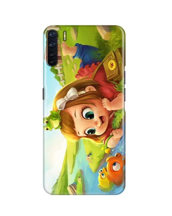 Baby Girl Mobile Back Case for Oppo F15 (Design - 339) Baby Girl Mobile Back Case for Oppo F15 (Design - 339)