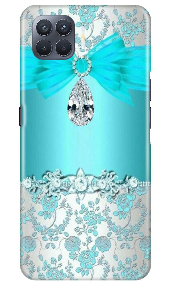 Shinny Blue Background Mobile Back Case for Oppo F17 Pro (Design - 32) Shinny Blue Background Case for Oppo F17 Pro