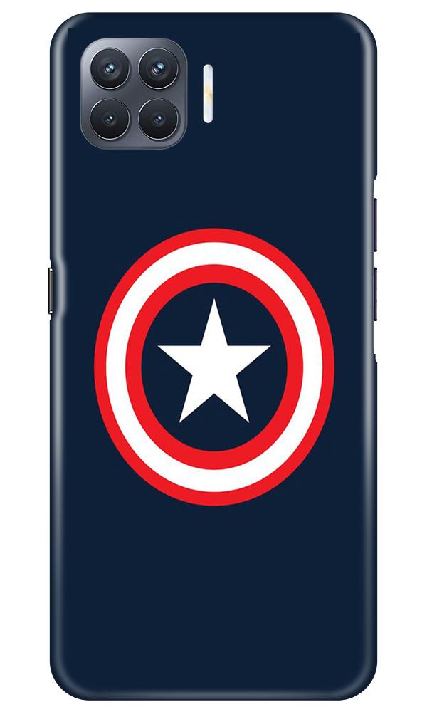 Captain America Mobile Back Case for Oppo F17 Pro (Design - 42) Captain America Case for Oppo F17 Pro