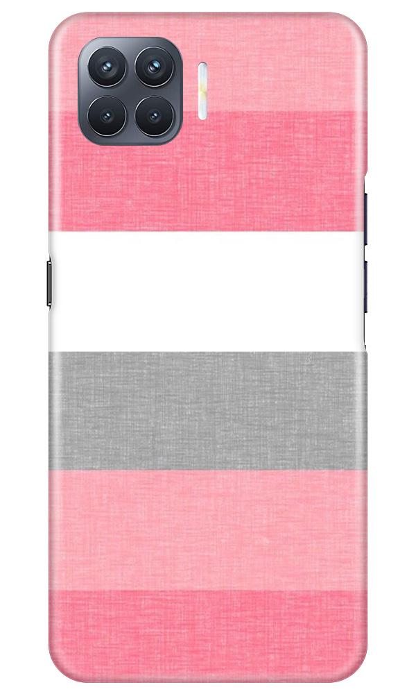 Pink white pattern Mobile Back Case for Oppo F17 Pro (Design - 55) Pink white pattern Case for Oppo F17 Pro