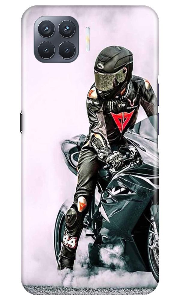 Biker Mobile Back Case for Oppo F17 Pro (Design - 383)