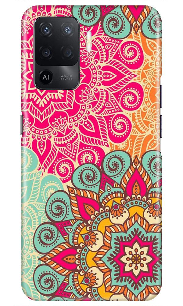 Rangoli art Mobile Back Case for Oppo F19 Pro (Design - 6) Rangoli art Case for Oppo F19 Pro