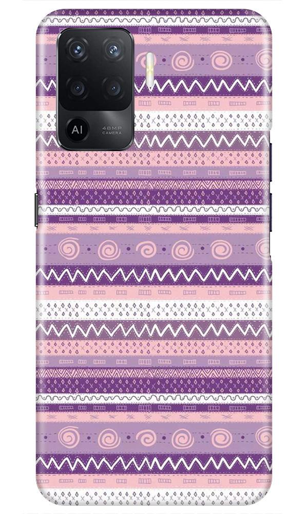 Zigzag line pattern3 Mobile Back Case for Oppo F19 Pro (Design - 11) Zigzag line pattern3 Case for Oppo F19 Pro