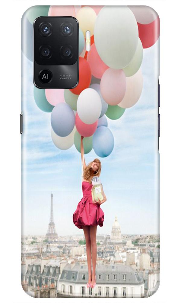 Girl with Baloon Mobile Back Case for Oppo F19 Pro (Design - 84) Girl with Baloon Case for Oppo F19 Pro