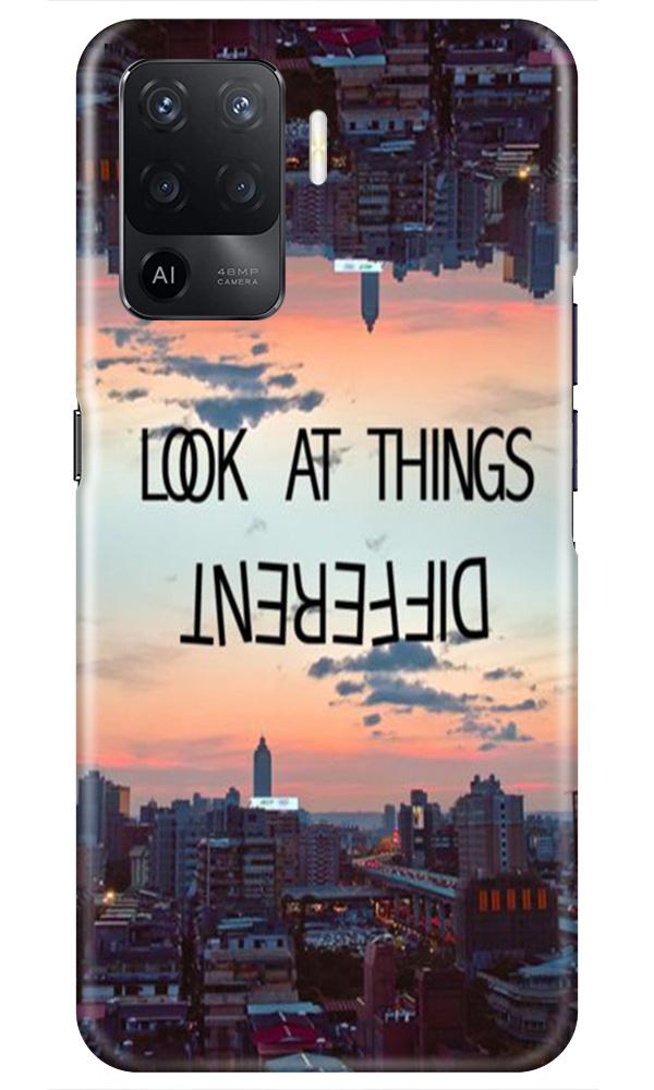 Look at things different Mobile Back Case for Oppo F19 Pro (Design - 99) Look at things different Case for Oppo F19 Pro
