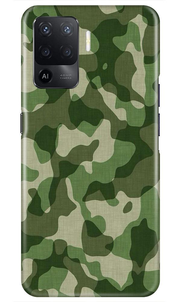 Army Camouflage Mobile Back Case for Oppo F19 Pro (Design - 106) Army Camouflage Case for Oppo F19 Pro (Design - 106)
