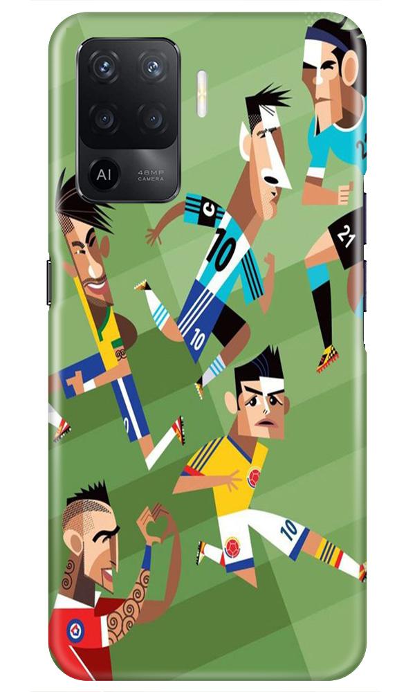 Football Mobile Back Case for Oppo F19 Pro (Design - 166) Football Case for Oppo F19 Pro (Design - 166)