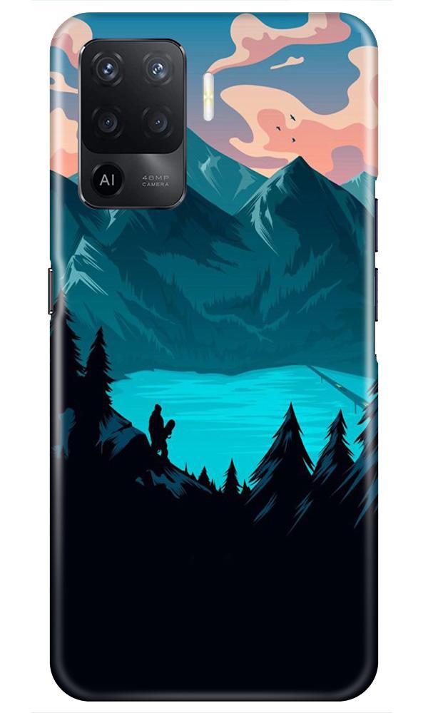 Mountains Mobile Back Case for Oppo F19 Pro (Design - 186) Mountains Case for Oppo F19 Pro (Design - 186)