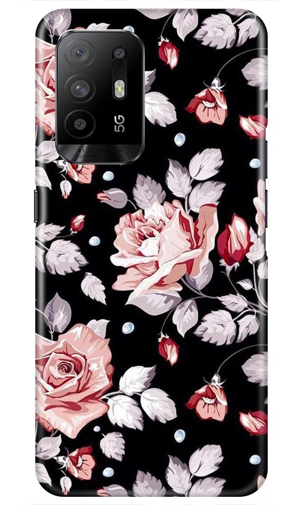 Pink rose Mobile Back Case for Oppo F19 Pro Plus (Design - 12) Pink rose Case for Oppo F19 Pro Plus