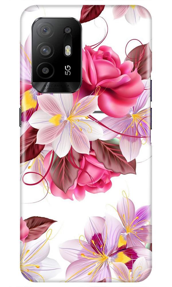 Beautiful flowers Mobile Back Case for Oppo F19 Pro Plus (Design - 23) Beautiful flowers Case for Oppo F19 Pro Plus