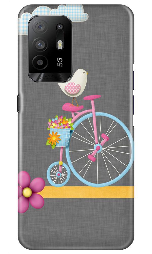Sparron with cycle Mobile Back Case for Oppo F19 Pro Plus (Design - 34) Sparron with cycle Case for Oppo F19 Pro Plus