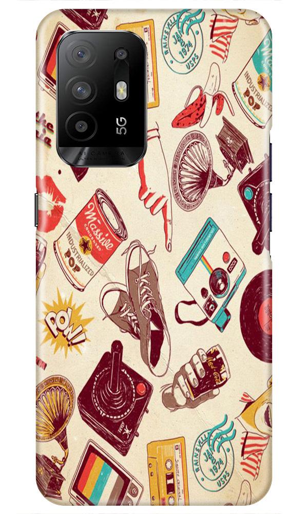 Vintage Mobile Back Case for Oppo F19 Pro Plus (Design - 35) Vintage Case for Oppo F19 Pro Plus