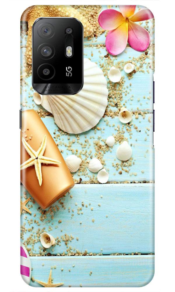 Sea Shells Mobile Back Case for Oppo F19 Pro Plus (Design - 63) Sea Shells Case for Oppo F19 Pro Plus