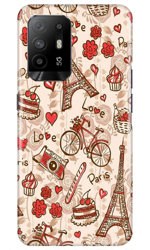 Love Paris Mobile Back Case for Oppo F19 Pro Plus (Design - 103) Love Paris Case for Oppo F19 Pro Plus (Design - 103)