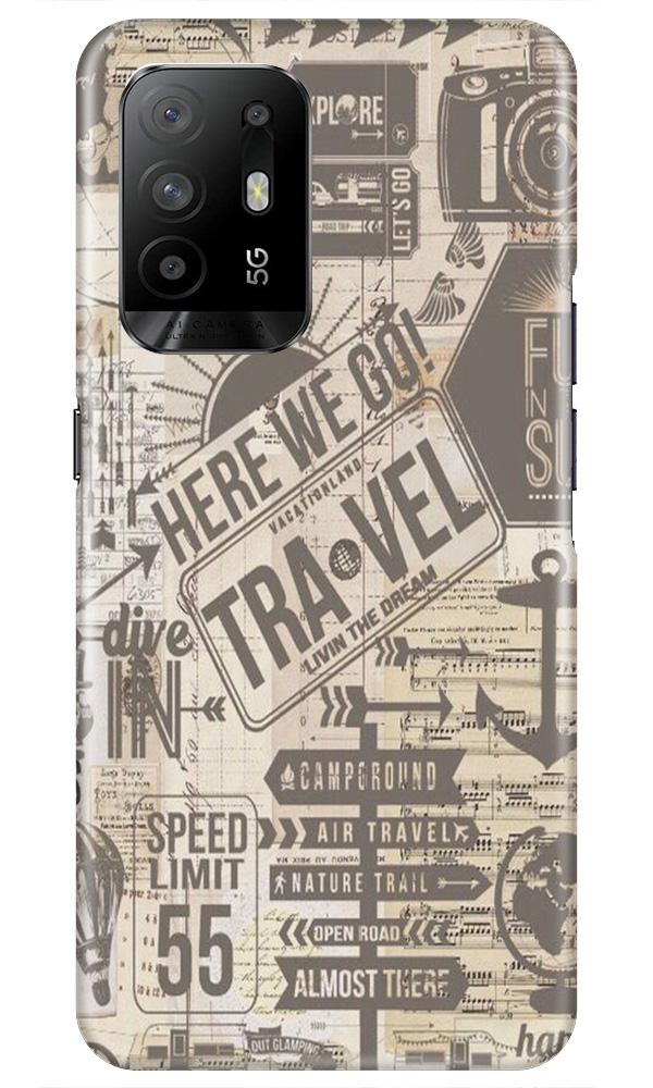 Travel Mobile Back Case for Oppo F19 Pro Plus (Design - 104) Travel Case for Oppo F19 Pro Plus (Design - 104)