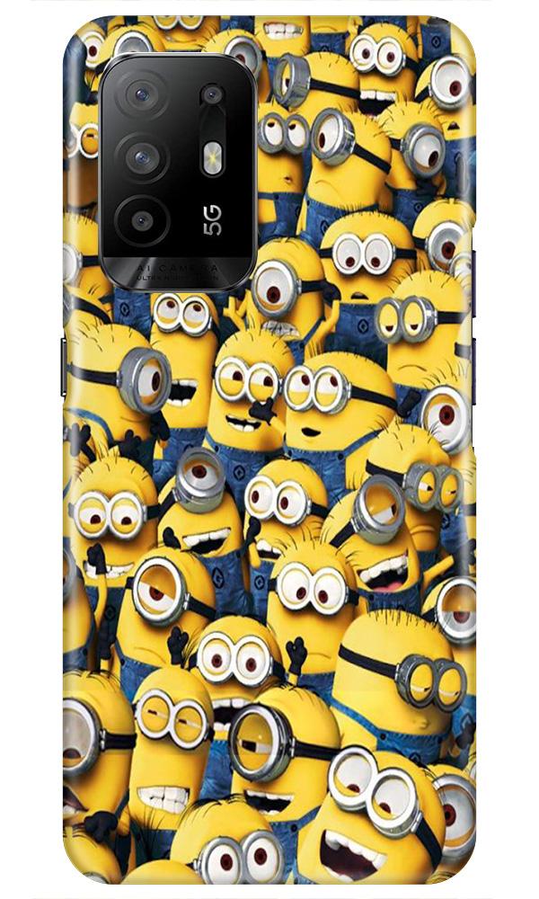 Minions Mobile Back Case for Oppo F19 Pro Plus (Design - 126) Minions Case for Oppo F19 Pro Plus (Design - 126)
