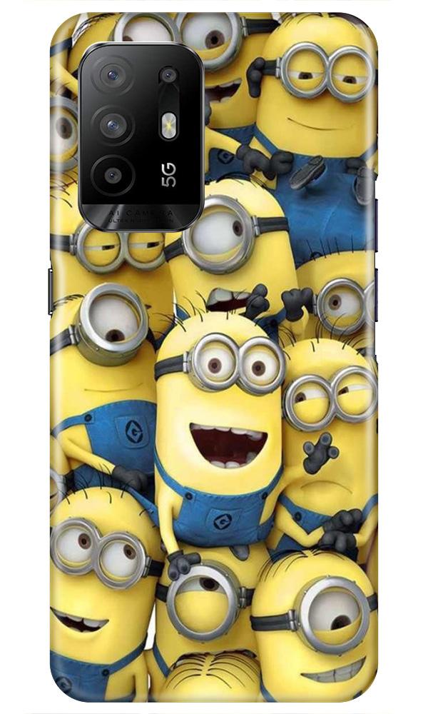 Minions Mobile Back Case for Oppo F19 Pro Plus (Design - 127) Minions Case for Oppo F19 Pro Plus (Design - 127)