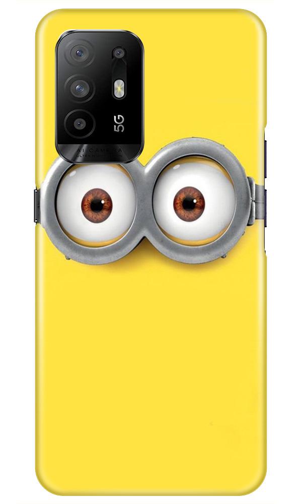 Minions Mobile Back Case for Oppo F19 Pro Plus (Design - 128) Minions Case for Oppo F19 Pro Plus (Design - 128)