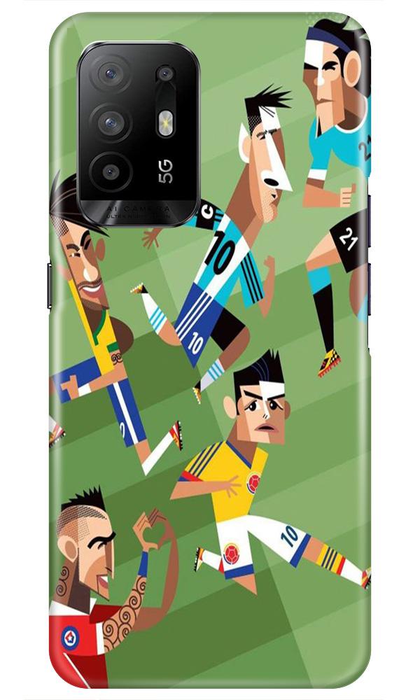 Football Mobile Back Case for Oppo F19 Pro Plus (Design - 166) Football Case for Oppo F19 Pro Plus (Design - 166)