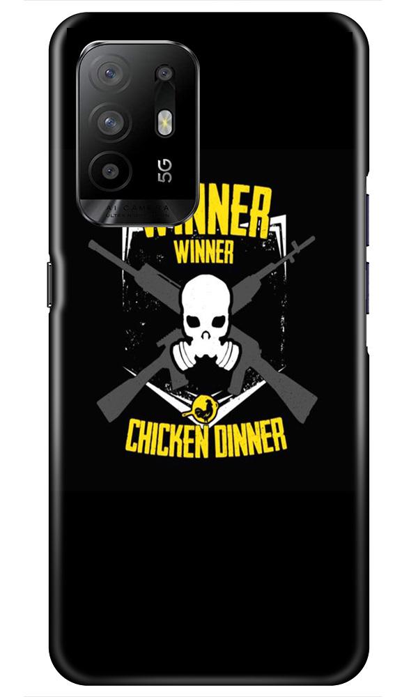 Winner Winner Chicken Dinner Mobile Back Case for Oppo F19 Pro Plus (Design - 178) Winner Winner Chicken Dinner Case for Oppo F19 Pro Plus (Design - 178)