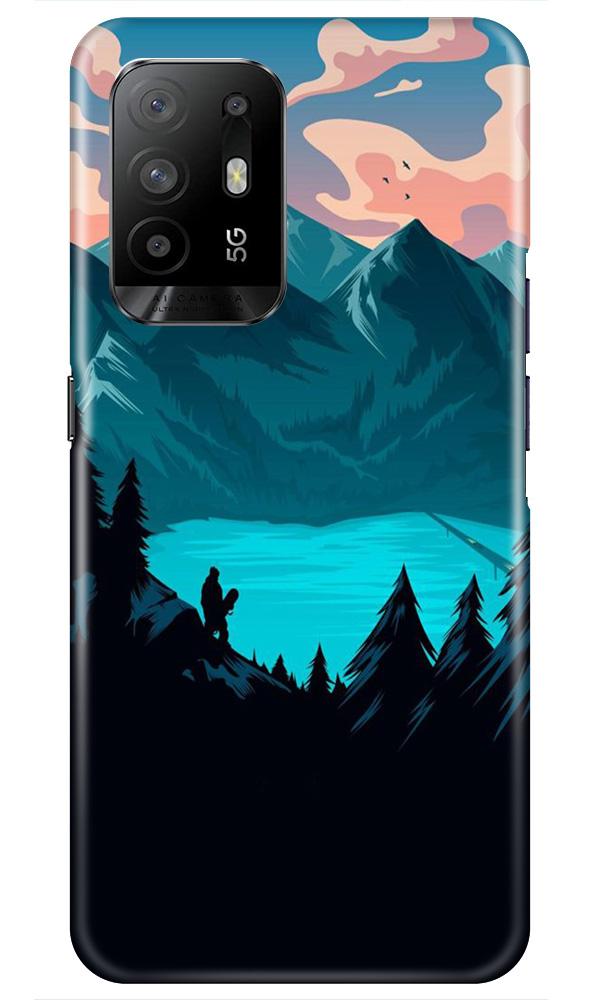 Mountains Mobile Back Case for Oppo F19 Pro Plus (Design - 186) Mountains Case for Oppo F19 Pro Plus (Design - 186)