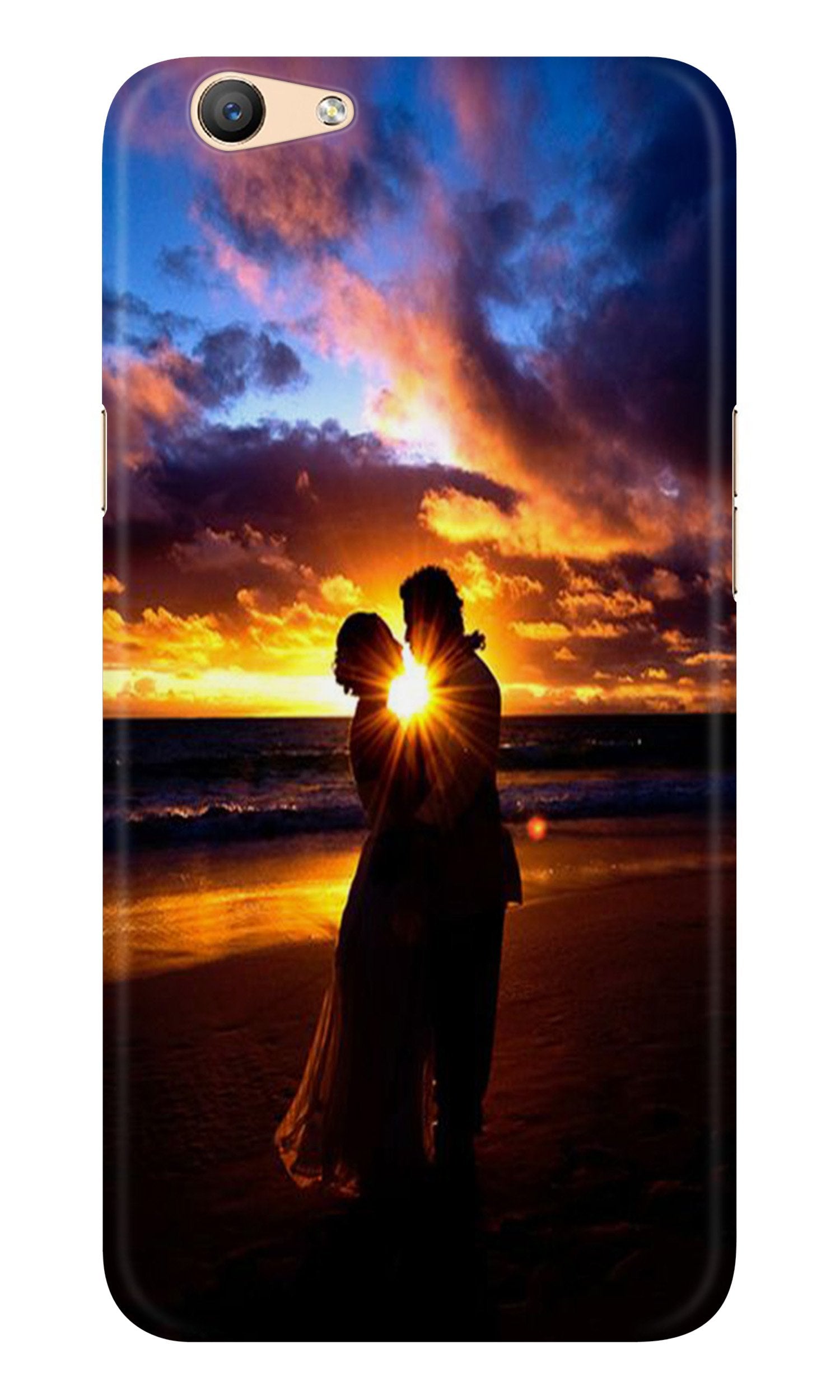 Couple Sea shore Case for Oppo A57 Couple Sea shore Case for Oppo A57