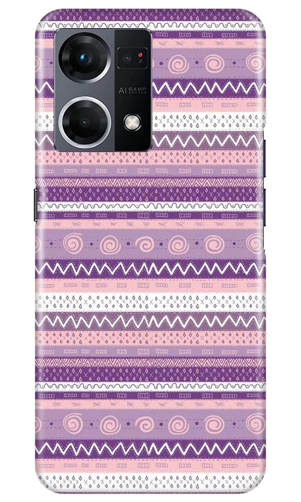 Zigzag line pattern3 Mobile Back Case for Oppo F21 Pro 4G (Design - 11) Zigzag line pattern3 Case for Oppo F21 Pro 4G