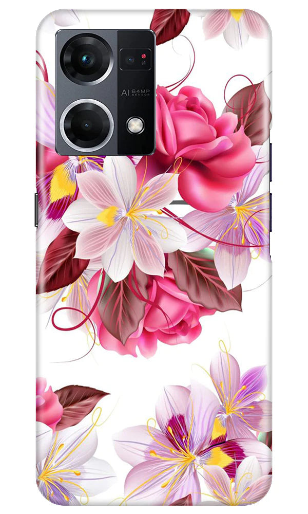 Beautiful flowers Mobile Back Case for Oppo F21 Pro 4G (Design - 23) Beautiful flowers Case for Oppo F21 Pro 4G