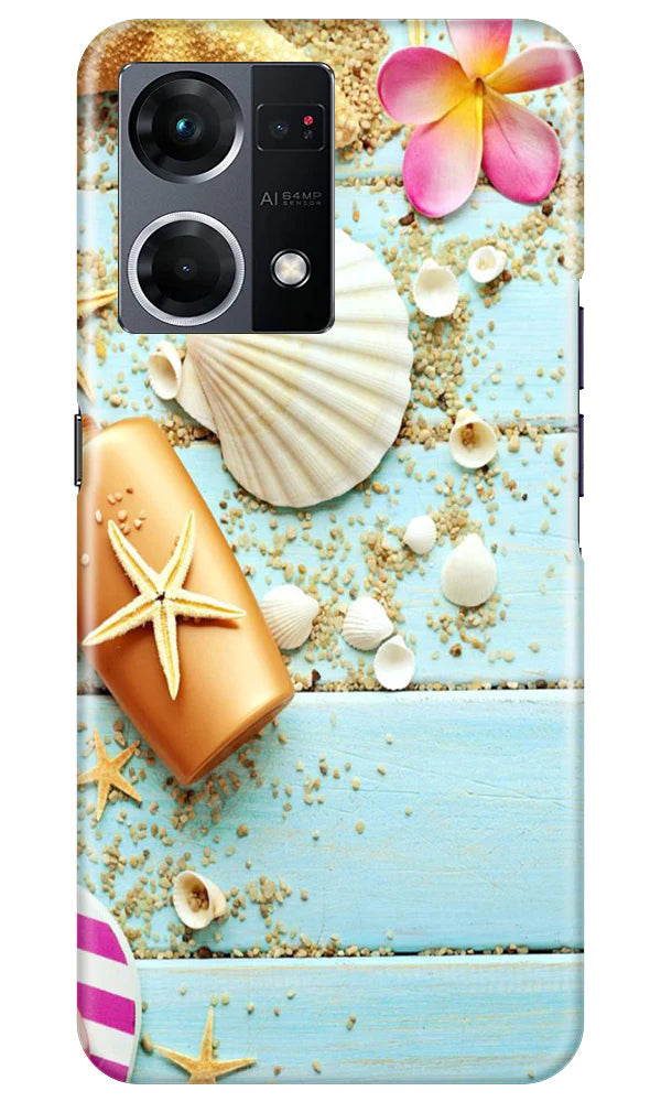 Sea Shells Mobile Back Case for Oppo F21 Pro 4G (Design - 63) Sea Shells Case for Oppo F21 Pro 4G