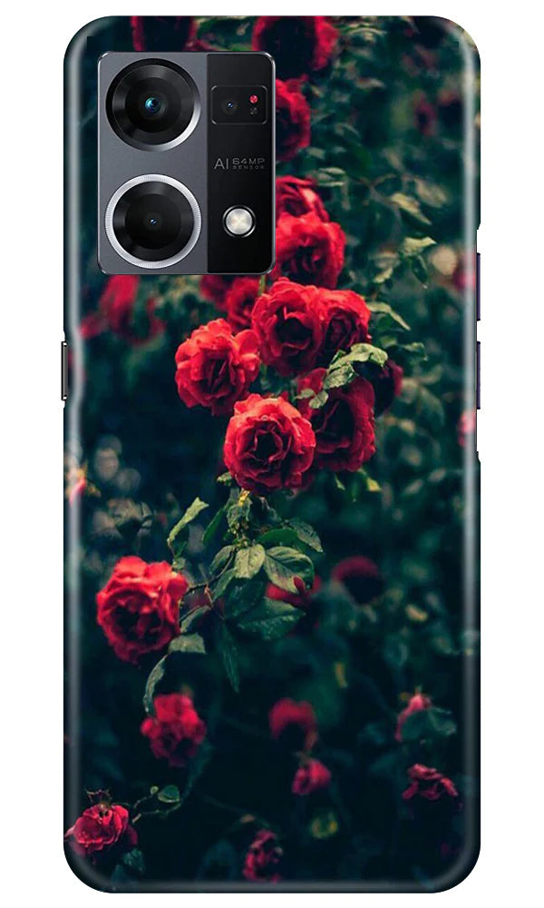Red Rose Mobile Back Case for Oppo F21 Pro 4G (Design - 66) Red Rose Case for Oppo F21 Pro 4G