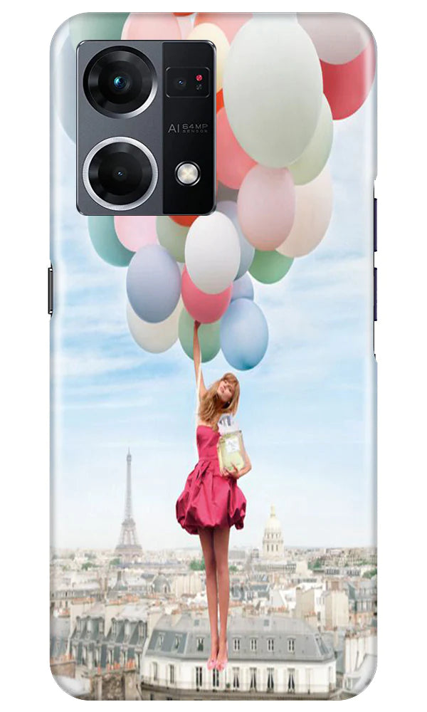 Girl with Baloon Mobile Back Case for Oppo F21 Pro 4G (Design - 84) Girl with Baloon Case for Oppo F21 Pro 4G