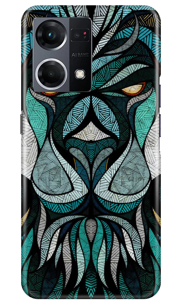 Lion Mobile Back Case for Oppo F21 Pro 4G (Design - 97) Lion Case for Oppo F21 Pro 4G
