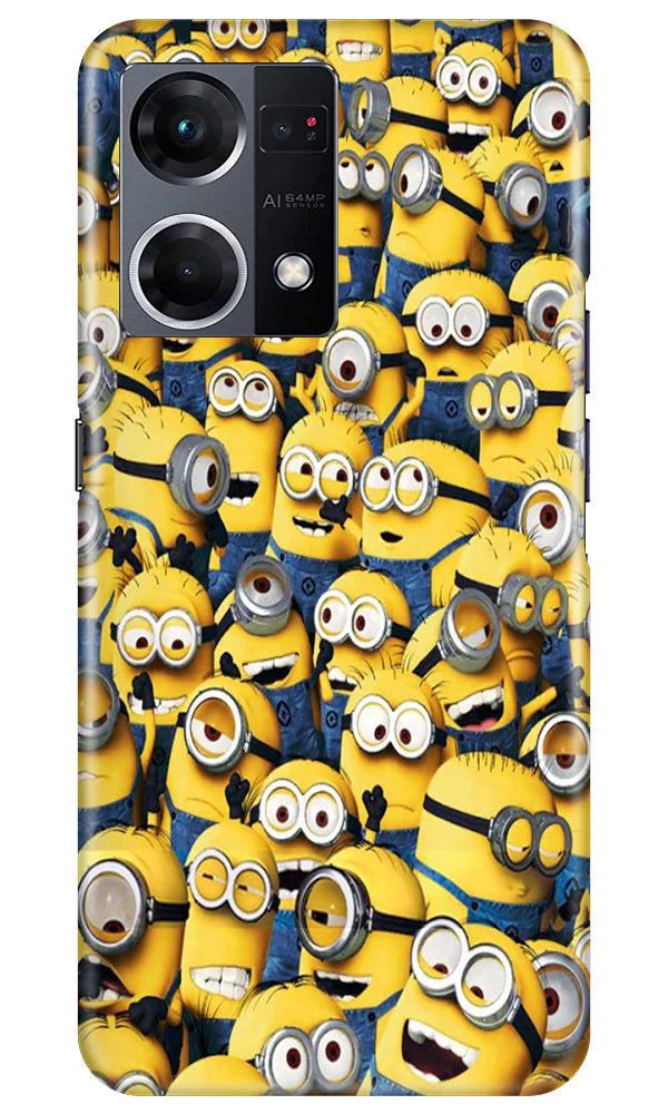 Minions Mobile Back Case for Oppo F21 Pro 4G (Design - 126) Minions Case for Oppo F21 Pro 4G (Design - 126)