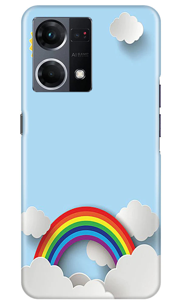 Rainbow Mobile Back Case for Oppo F21 Pro 4G (Design - 194) Rainbow Case for Oppo F21 Pro 4G (Design No. 194)