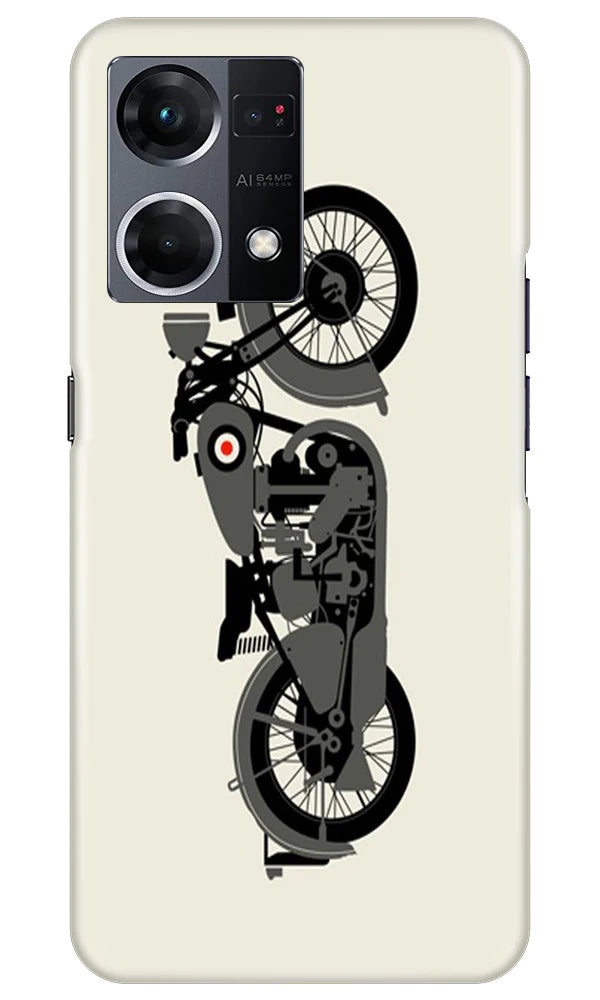MotorCycle Mobile Back Case for Oppo F21 Pro 4G (Design - 228) MotorCycle Case for Oppo F21 Pro 4G (Design No. 228)