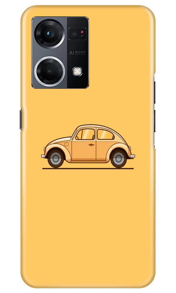 Vintage Car Mobile Back Case for Oppo F21 Pro 4G (Design - 231) Vintage Car Case for Oppo F21 Pro 4G (Design No. 231)