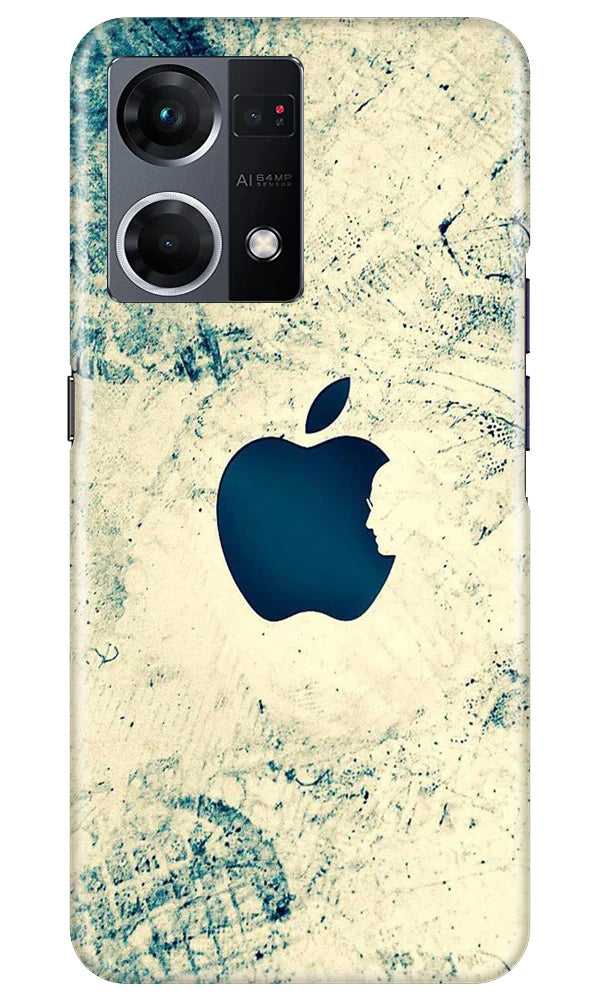 Apple Logo Mobile Back Case for Oppo F21 Pro 4G (Design - 251) Apple Logo Case for Oppo F21 Pro 4G (Design No. 251)