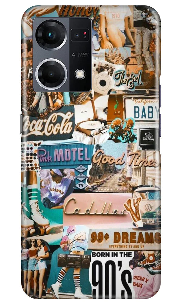 Vintage Design Mobile Back Case for Oppo F21 Pro 4G (Design - 253) Vintage Design Case for Oppo F21 Pro 4G (Design No. 253)