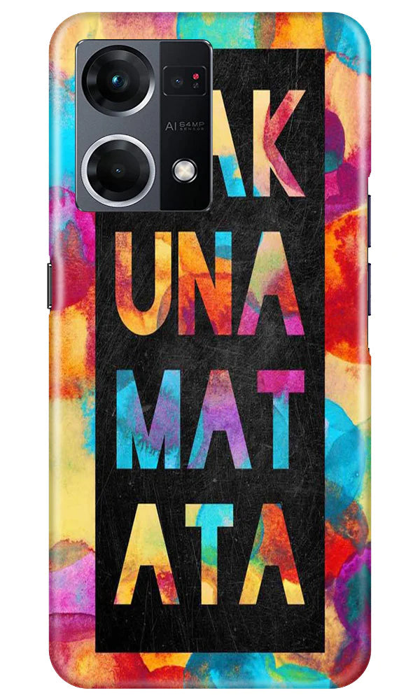 Hakuna Matata Mobile Back Case for Oppo F21 Pro 4G (Design - 285) Hakuna Matata Mobile Back Case for Oppo F21 Pro 4G (Design - 285)