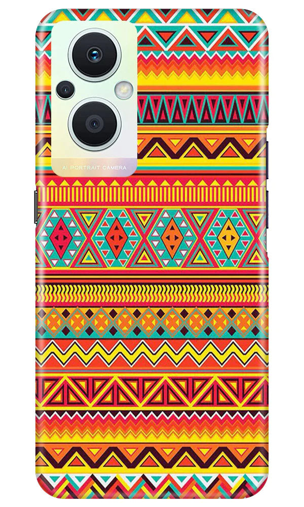 Zigzag line pattern Mobile Back Case for Oppo F21 Pro 5G (Design - 4) Zigzag line pattern Case for Oppo F21 Pro 5G