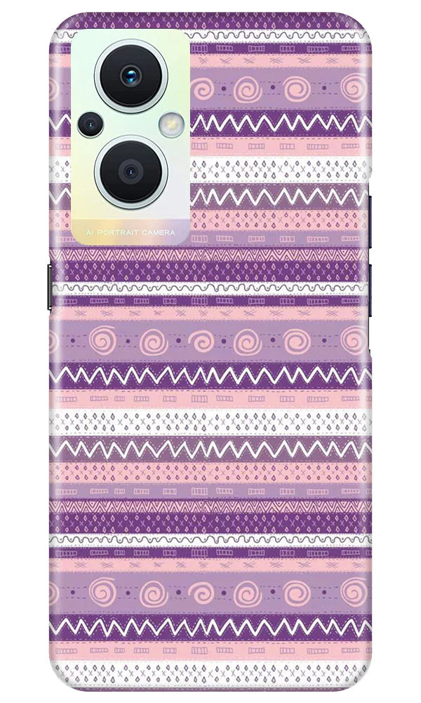 Zigzag line pattern3 Mobile Back Case for Oppo F21 Pro 5G (Design - 11) Zigzag line pattern3 Case for Oppo F21 Pro 5G