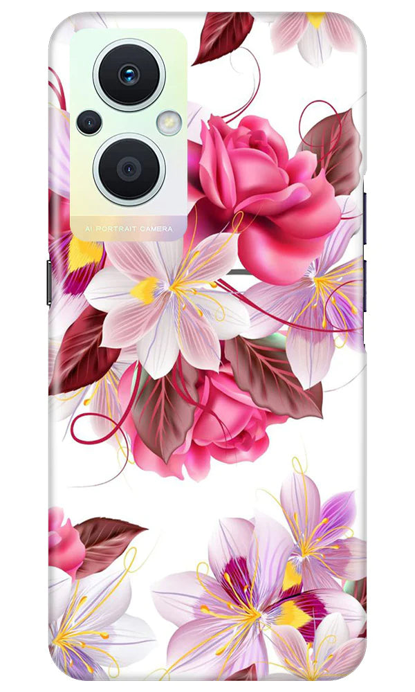 Beautiful flowers Mobile Back Case for Oppo F21 Pro 5G (Design - 23) Beautiful flowers Case for Oppo F21 Pro 5G