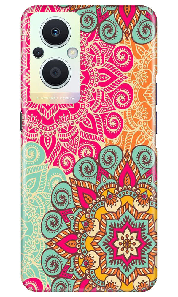 Rangoli art2 Mobile Back Case for Oppo F21 Pro 5G (Design - 29) Rangoli art2 Case for Oppo F21 Pro 5G