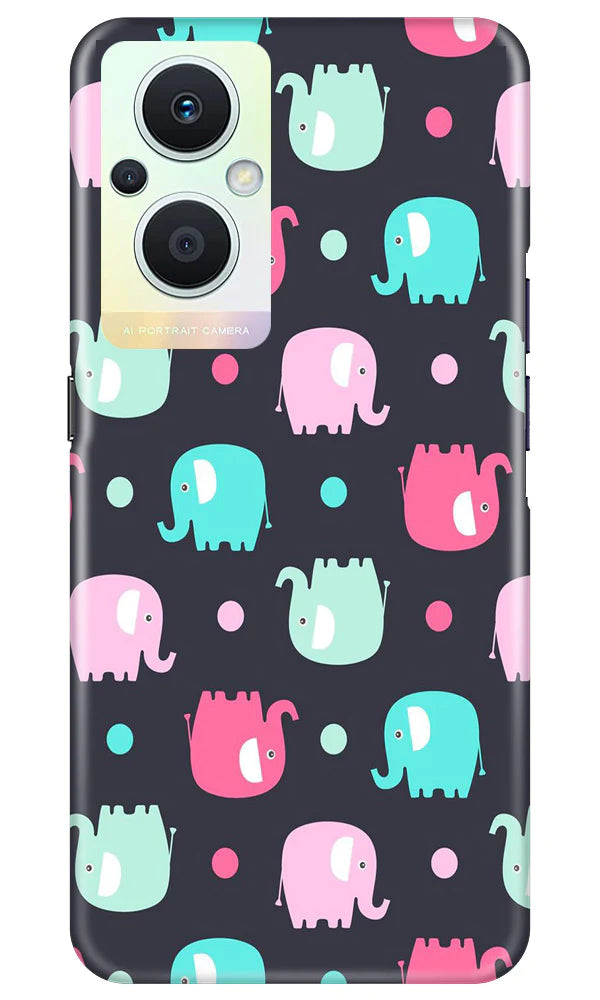Elephant Baground Mobile Back Case for Oppo F21 Pro 5G (Design - 44) Elephant Baground Case for Oppo F21 Pro 5G