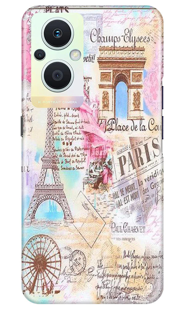 Paris Eiftel Tower Mobile Back Case for Oppo F21 Pro 5G (Design - 54) Paris Eiftel Tower Case for Oppo F21 Pro 5G